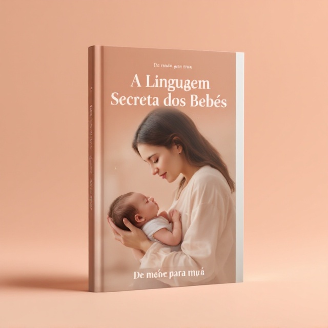 A serene image of a mother gently cradling a sleeping baby, set against a soft peach gradient background. The image is softly focused to convey a sense of warmth and care. Subtle round elements, like soft arcs or circles, accentuate the corners to add a gentle touch.