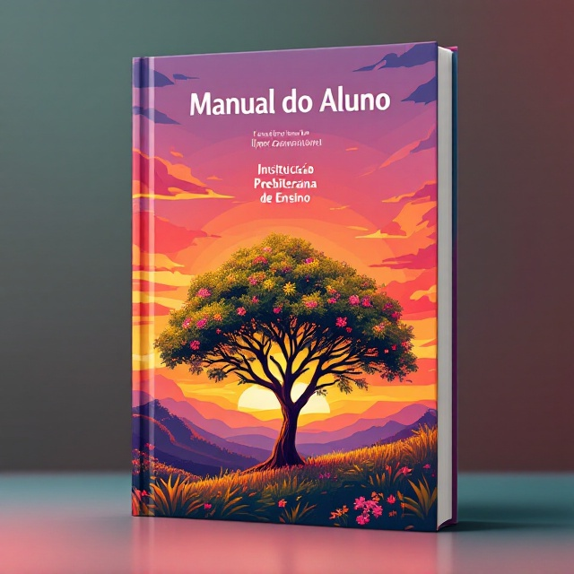 The cover features a stylized, vectorized illustration of a vibrant Ipe tree, prominently placed against a serene backdrop of a sunset. The sky is painted with warm hues of orange, pink, and purple, creating a harmonious scene that conveys joy, happiness, and commitment. The Ipe tree is depicted in full bloom, symbolizing beauty and growth. The overall composition is both uplifting and inviting.
