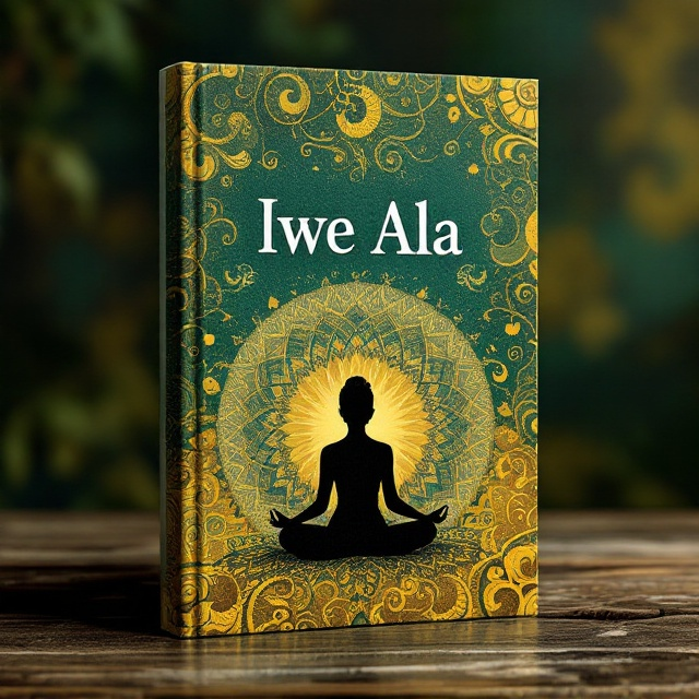 The cover features a rich tapestry of traditional Nigerian patterns in vibrant colors like deep greens, rich browns, and golden yellows, creating a dream-like aura. Swirls and motifs hint at the ethereal quality of dreams, overlaying the textured background. A central, subtly faded silhouette of a person meditating or dreaming is integrated into the pattern, blending with the cultural elements.