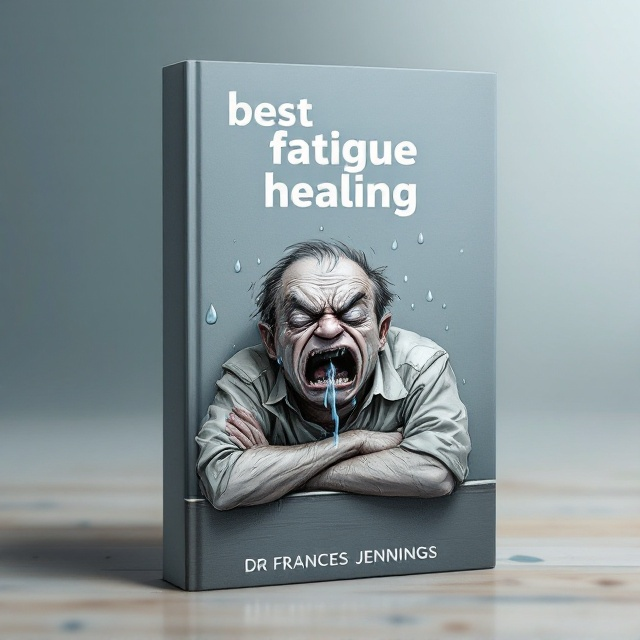 A front cover depicting a very tired and grumpy person with an open mouth, leaning against a wall or desk. Water droplets are artistically illustrated to appear streaming from the mouth. A muted, soft background with calming tones of blue and grey highlights the foreground, focusing on the character.