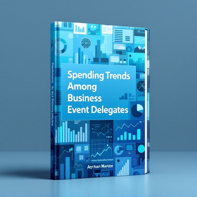 An abstract collage of various charts and graphs, including bar charts, pie charts, and line graphs, each in shades of blue to maintain the primary color preference. These elements should be arranged dynamically across the cover to give a sense of motion and engagement, with some charts partially overlapping. The background has a gradient from light to dark blue, creating depth.