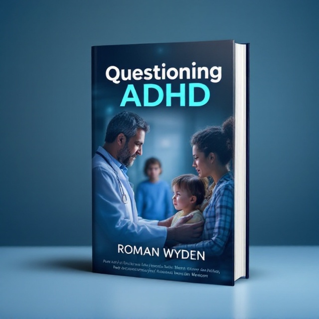The cover features a compelling scene where a concerned parent is engaged in conversation with a doctor in the foreground, both appearing serious and attentive. Behind them, a child is slightly blurred, symbolizing the urgency and emotional weight of the situation. The background uses varying shades of blue to evoke a sense of calm and depth, with subtle lighting effects around the figures to draw the eye and emphasize the central focus.