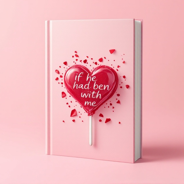 A minimalist cover with a soft pastel background. In the center is a striking image of a heart-shaped lollipop that is partially crushed, with shards delicately scattered around. The lollipop is rich in reds and pinks, creating a strong focal point. Subtle shadows suggest depth and add a touch of realism.