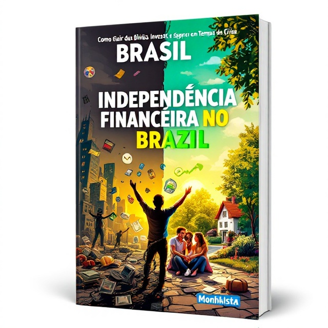 The cover features a split image design. On the left side, there's an illustration of a person chained to various icons representing taxes and debts, depicted in dark, oppressive tones. The background is chaotic and filled with faded cityscapes and financial documents. On the right side, the image transitions smoothly into a bright scene showing a smiling family enjoying a sunny park, symbolizing financial freedom and prosperity. This side uses vibrant colors with elements such as a peaceful home and a rising graph in the background.