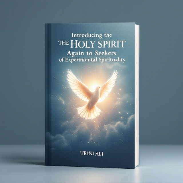 The cover features a serene, ethereal image of a dove in mid-flight, bathed in a gentle light that symbolizes purity and spiritual awakening. The background is a gradient of navy blue, transitioning to a lighter shade at the bottom, suggesting depth and calmness. Wisps of cloud-like textures surround the dove, adding a sense of movement and celestial presence.
