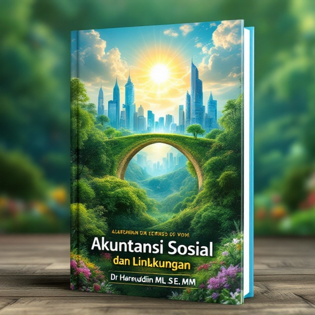 A lush, vibrant green landscape filled with trees and flowers at the bottom half of the cover. The top half features a futuristic skyline with shimmering, translucent buildings under a bright, cloud-dotted sky. A bridge of intertwined nature and technology elements connects these two worlds, symbolizing harmony between them. In the center, hovering above, a bright sun that glows warmly across both landscapes, conveying a sense of joy and tranquility.