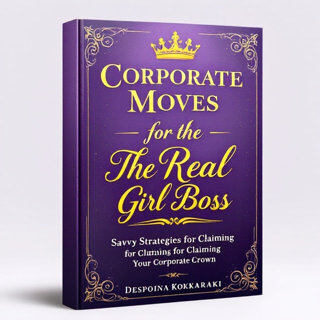 A central, ornate golden crown dominates the cover, its intricate details highlighted with subtle embossing for a three-dimensional effect. Behind the crown, a soft gradient of deep purple to lavender forms the background, symbolizing royalty and femininity. Delicate swirls and flourishes in the corners complement the crown, adding an element of elegance and femininity to the overall design.