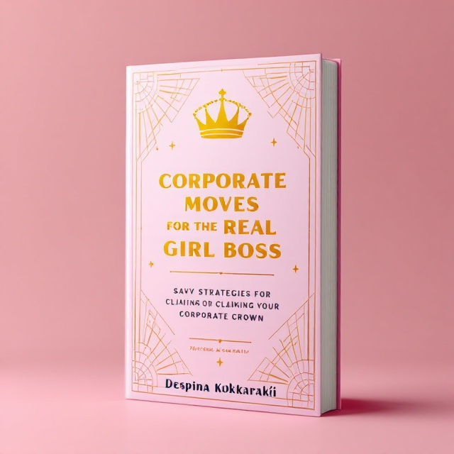 A golden crown at the center of the cover, adorned with geometric patterns that radiate outward. The background is a soft pink gradient that transitions from light pink at the top to a deeper pink at the bottom. A bold, elegant geometric frame surrounds the title area, giving a structured and sophisticated appearance. The overall mood is vibrant and harmonious.