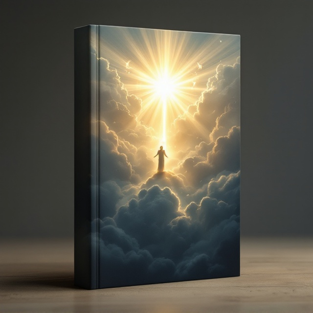 The cover features a powerful image of a radiant light breaking through dark clouds, symbolizing hope and spiritual awakening. Intertwined in the clouds are subtle illustrations depicting various sins from the Ten Commandments, contrasted by a gently glowing silhouette of Jesus, with an ethereal representation of the Holy Spirit above. The images of the sins are rendered in muted tones, while the figure of Jesus and the Holy Spirit are depicted in luminous colors, emphasizing the triumph of light over darkness.