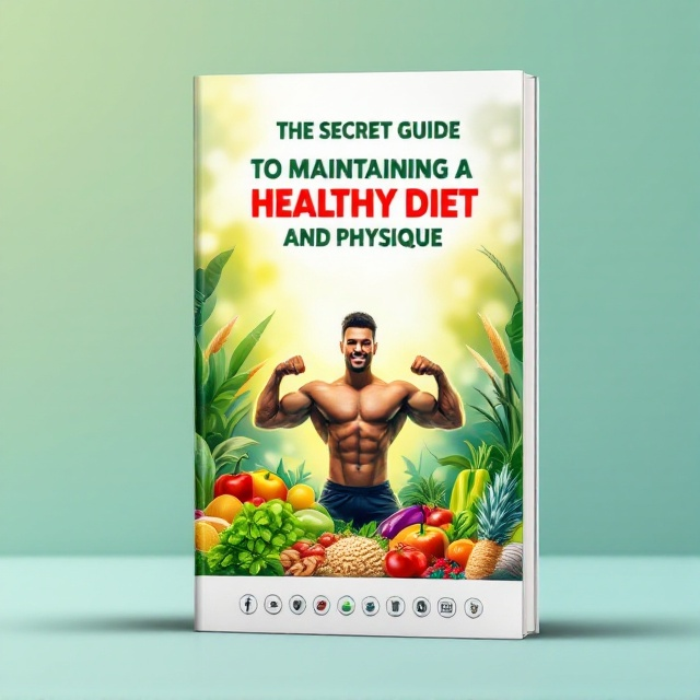 A vibrant and dynamic image of a fit individual mid-workout, surrounded by fresh fruits, vegetables, and grains. The background transitions from a soothing gradient of green to light blue, visually representing health and energy. A subtle glow outline surrounds the individual to evoke inspiration and motivation.