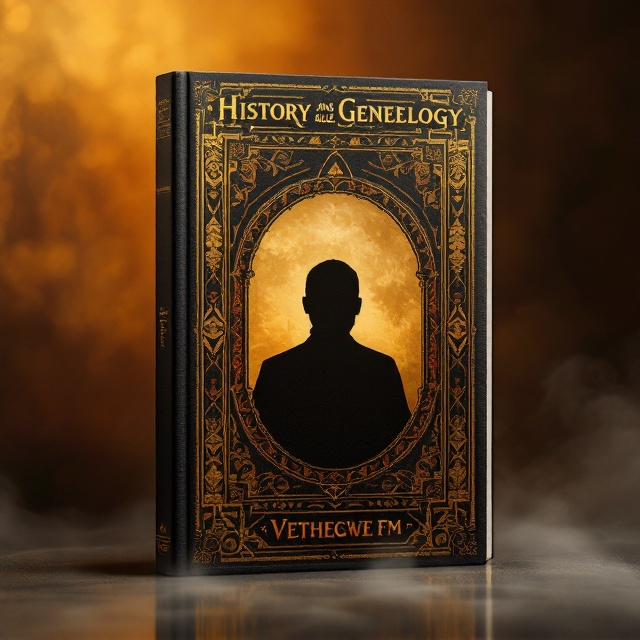 A vibrant and moody cover, with a sepia-toned portrait-style silhouette of Chief Vho Thovhele Vudzidzhena Nethengwe placed centrally. Framing the silhouette is a meticulously crafted border featuring intricate Venda patterns, rich with symbolic detailing. The background is a gradient mix of deep earthy tones like terracotta, black, and gold, blending together to evoke a sense of mystery and tradition. A faint atmospheric mist swirls subtly in the background, adding a "scary" yet dignified ambiance. Near the bottom right, a small space is designated for the Thengwe FM logo, blending seamlessly into the design while retaining visibility.