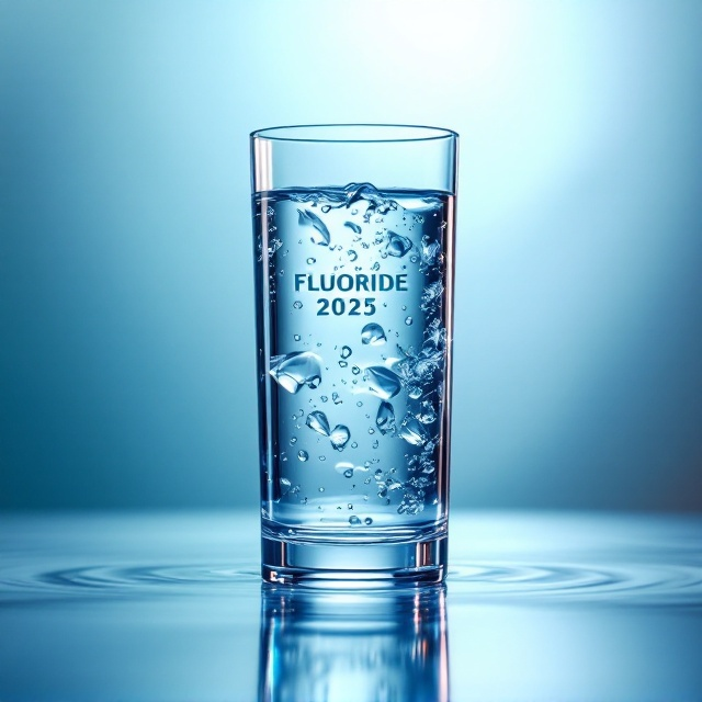 A tall, slender glass filled with crystal-clear water stands prominently in the foreground. The focus rests solely on the glass, with intricate detailing capturing its purity and transparency. Light reflections through the glass emphasize clarity, creating soft ripples that blend into a gradient-filled backdrop of whites and soft blues. The background shows subtle light interplay with gradual transitions from #E6F4F1 at the top to #FFFFFF at the center, fading into #2A5C7A at the edges, simulating the reflection of light in a still and refined manner.