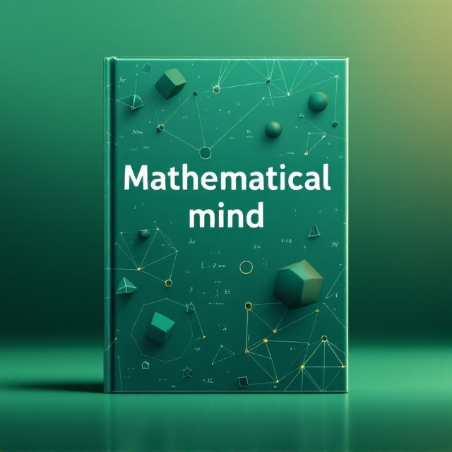 A gradient green background transitioning from a rich emerald at the top to a lighter green at the bottom. Geometric shapes such as cubes, spheres, pyramids, and cones are scattered across the cover in various sizes, all interconnected with thin, glowing mathematical grid lines. In the foreground, faint, glossy imprints of hypocrisy formulas are layered subtly, creating a sense of depth and intrigue.