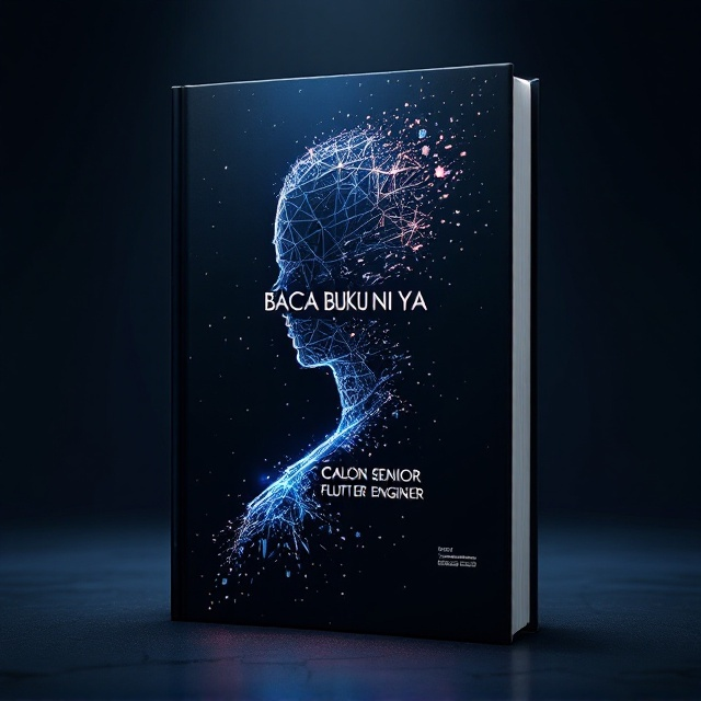 A mysterious shattered geometrical pattern dominates the cover, forming the silhouette of a flute over a dark gradient background transitioning from deep indigo to black. Subtle glowing code-like strings are scattered around the design, giving a tech-inspired feel. A faint spotlight effect centers the focus on the flute's figure and background patterns.