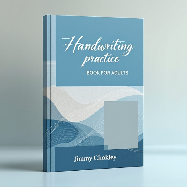 A minimalistic yet professional cover design with an abstract representation of flowing, elegant handwritten strokes intertwined with geometrical rectangular shapes. The background is a gradient of soft, calming blue and light beige tones. Large, clean sections emphasize the title in the upper third of the cover. Subtle curving lines mimic the flow of cursive writing, creating a harmonious balance between structure (rectangles) and creativity (handwritten strokes). Jimmy Chokley's name is placed neatly at the bottom in smaller font, underlined with a fine-line element for emphasis.