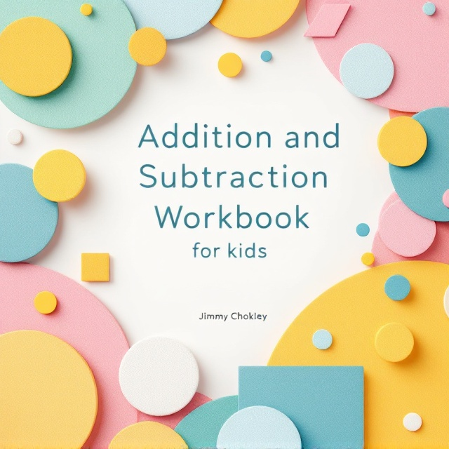 The cover features a background with softly overlapping pastel geometric shapes—including circles, triangles, squares, and rectangles—in yellow, blue, green, and pink. These shapes create a structured and organized pattern that conveys a balance of fun and academic seriousness. The title is centrally aligned in prominent typography while accent shapes frame and balance the text positioning.