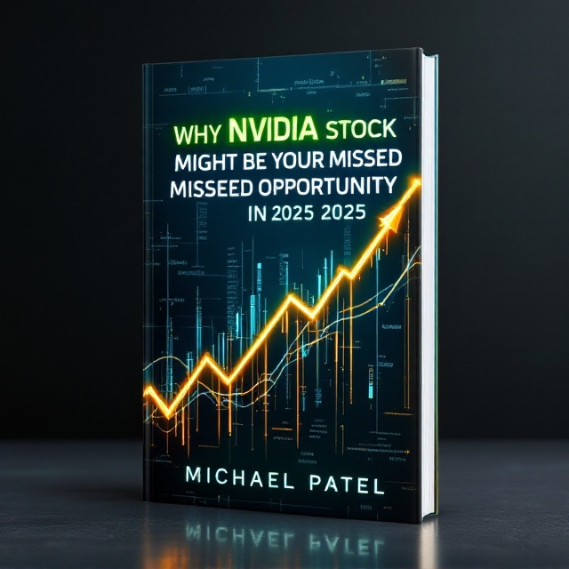 A striking golden stock market graph rises sharply across a dark navy-blue background, symbolizing financial growth. The graph is intertwined with glowing green and metallic silver lines, adding a sense of dynamism. The title is displayed in bold, vibrant white text with a soft glow, positioned at the upper third of the cover to command attention. The subtitle is placed below the title in a slightly smaller font. A subtle texture of stock tickers and numerical codes fills the background. The author’s name, "Michael Patel," appears at the bottom in a clean and professional sans-serif font, emphasizing credibility.