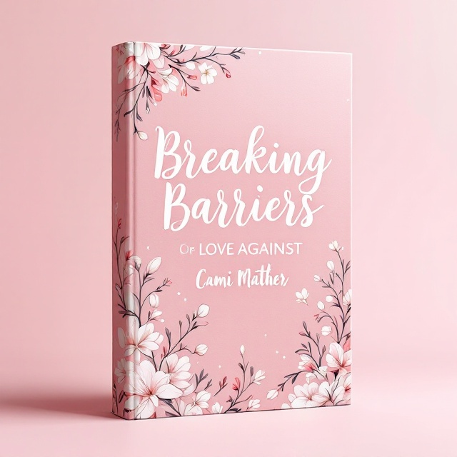 A soft pink background with delicate ink-drawn flowers cascading diagonally across the cover, beginning densely in the top left corner and thinning out toward the bottom right. The flowers are swirled and woven together beautifully, reminiscent of the elegant organic patterns seen in the *Twisted* series book covers. The author's name and book title are centered in a bold yet soft contrast against the floral backdrop. Gentle highlights and shadows add depth to the floral illustrations.