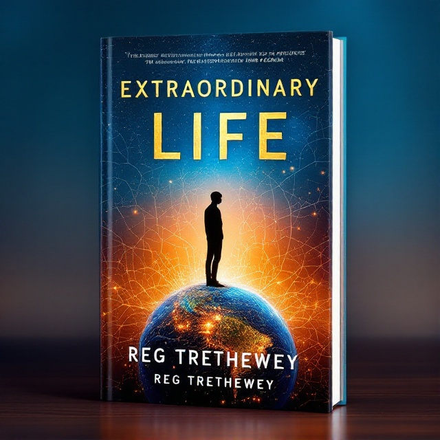 A vibrant gradient background transitioning from deep blues to bright oranges symbolizing growth and energy. A silhouette of a person standing on top of a glowing globe surrounded by interconnected neural patterns resembling a brain's network. The neural designs emanate from their head, blending into the world below. This visual portrays a connection between personal growth, knowledge, and global influence.