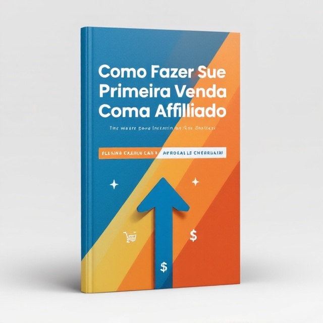 A minimalist yet modern design with a diagonal split background—one side in bold blue to radiate trust, and the other in gradient-rich orange to evoke energy and action. An abstract arrow, symbolizing progress and success, points upward from the bottom. Icons of a shopping cart and dollar signs subtly integrated into the arrow design, reinforcing the theme of online sales. Below the book title, an overlay of a sleek, semi-transparent bar adds depth and sophistication.