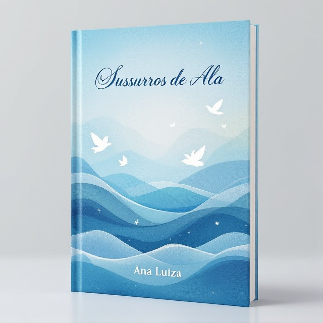 A serene watercolor background in various shades of blue, evoking images of gentle ocean waves and clear skies. Subtle silhouettes of doves are integrated within the waves to symbolize peace and tranquility. The watercolor effect provides an ethereal and dreamy feel, with delicate hints of white as highlights that add depth.