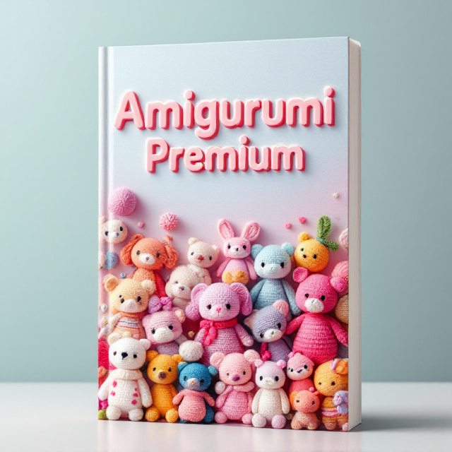 A whimsical array of colorful, crocheted amigurumi characters scattered across a pastel background, evoking creativity and playfulness. The amigurumis are displayed in varying sizes, giving depth and inviting curiosity. Each character is engagingly detailed, showing different crochet patterns and textures that reflect the art's intricacy.