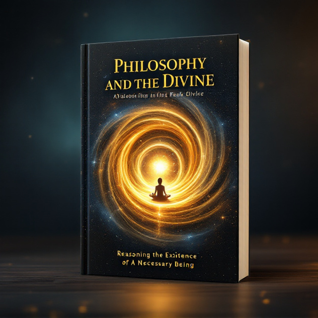A golden spiral emanating from a central point at the bottom of the cover, gradually expanding upwards into a starry night sky. In the center of the spiral, a subtle, glowing silhouette of a figure in meditation, surrounded by ethereal light. The background softly blends from a deep blue at the bottom to a cosmic black at the top, dotted with delicate stars and a faint nebula.