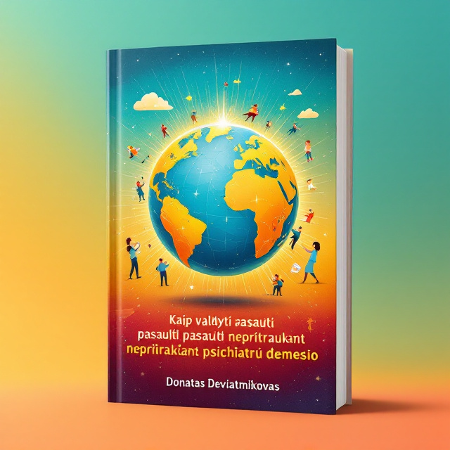A large, colorful globe occupies the center of the cover, subtly fractured to suggest complexity and conflict, but with rays of bright light emanating from it that represent hope and joy. Small whimsical illustrations of people and activities, such as writing, speaking, and debating, orbit the globe, symbolizing engagement with humanity and social sciences. The background is a gradient blend of a warm gold and lively teal, evoking positivity and an emotional uplift.