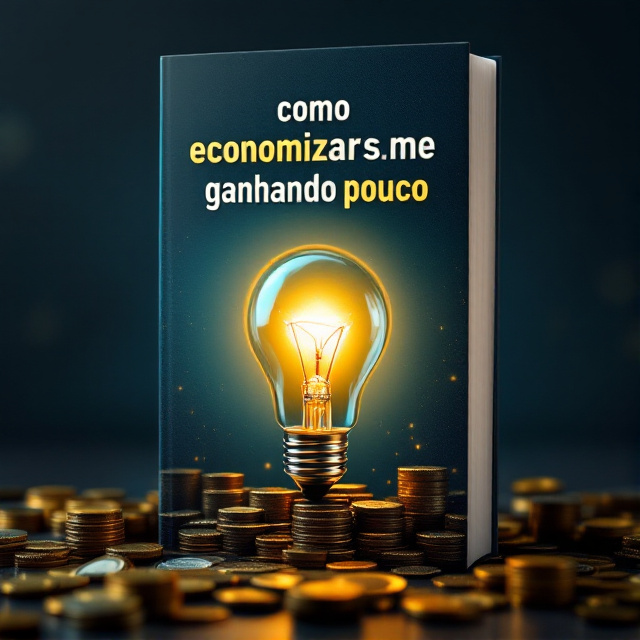 A glowing light bulb at the center, radiating warmth and illumination, surrounded by coins spiraling outward. The background features a gradient from dark blue at the edges to light yellow toward the center, symbolizing a journey from darkness to light.