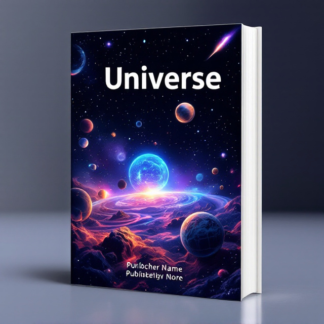 A vibrant design featuring a breathtaking illustration of a distant galaxy with glowing nebulae, scattered stars, and several orbiting planets. The planets are varied in size and color, creating depth, and a comet streaks diagonally across the illustration, giving it dynamic energy. A subtle grid overlay symbolizes technology. The background fades to a deep space black and blue gradient, allowing the foreground illustration to pop.