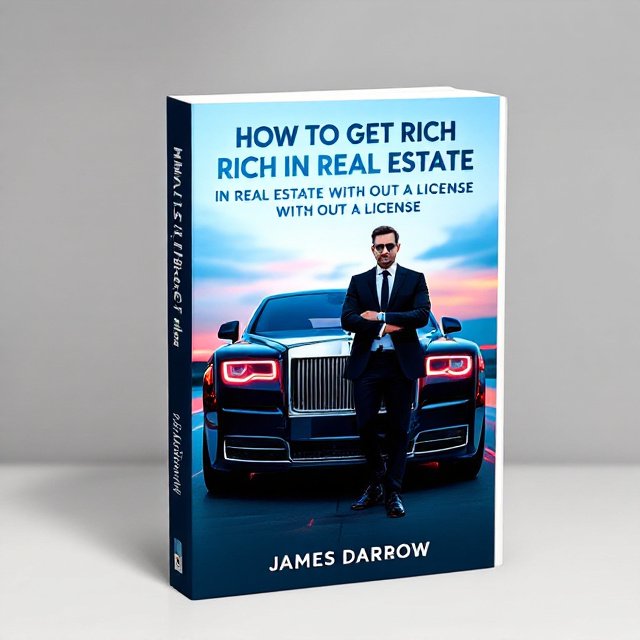 The cover depicts the front view of a luxurious Rolls Royce Phantom parked on a sleek, reflective surface at dusk. The rear door is elegantly open, revealing a dark interior. A confident gentleman in a tailored black suit with a crisp white shirt and a tie stands in a charismatic pose—his foot resting lightly on the car's bumper, exuding success and sophistication. The background is a soft gradient of blue transitioning into subtle red hues, suggesting both tranquility and ambition.