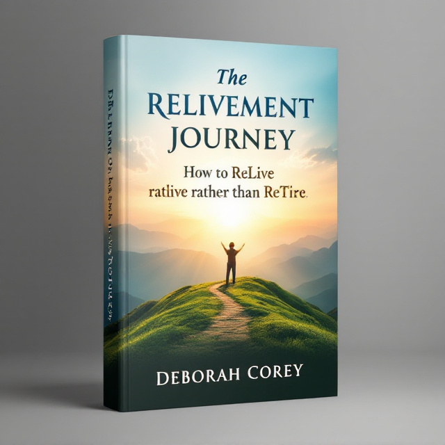 The cover depicts a silhouette of a person standing at the edge of a hill with a sunrise in the background, symbolizing a new beginning. There is an open path in front of the person, showing them making an important life decision. The color scheme includes soft blues, oranges, and greens to invoke feelings of hope and inspiration.