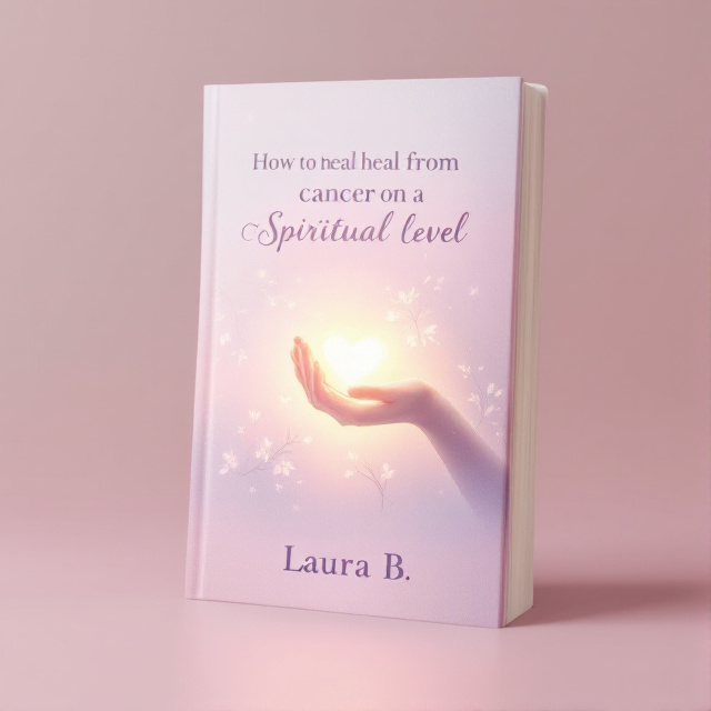 Soft pastel tones with a central image of a gentle hand radiating soft light around a heart, with subtle floral or vine embellishments emerging from it. The background is a light gradient, transitioning from a pale pink at the top to a soft lavender at the bottom.