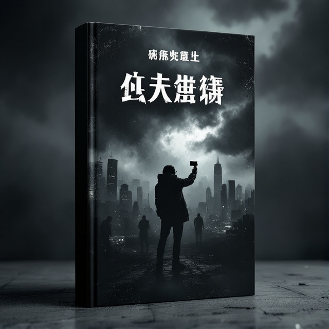 The cover features a dark, ominous cityscape overshadowed by menacing storm clouds. In the foreground, a silhouette of a person with a handheld camera, live-streaming amidst the chaos, creates a sense of immediacy and intensity. The background is consumed by the creeping darkness, and shadowy figures loom, suggesting an imminent threat.