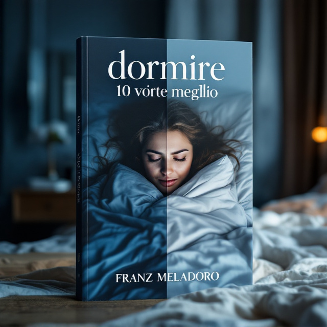 A split-screen design with the left side depicting a woman in a dark, chaotic bedroom with messy sheets, looking stressed and exhausted while staring at her alarm clock with dark shadows under her eyes. The right side showcases a soft-lit, serene bedroom featuring a smiling, blissfully sleeping woman wrapped in subtle, luxurious bedding. The two halves are linked with a gradient from deep navy blue on the insomnia side transitioning into a calming pastel blue and white on the relaxed side.