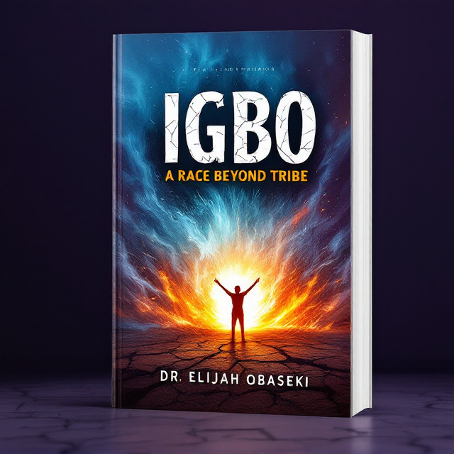 A dramatic and surreal representation of the earth, water, and fire colliding, forming a powerful vortex in the center of the cover. The earth is depicted as cracked, brown land, fire appears as fierce orange and red flames intertwining with the elements, and water flows violently with rich blue hues. A faint silhouette of a determined figure, standing with arms stretched out, emerges from the vortex—symbolizing struggle, victory, and conquest. The background transitions from dark purple at the edges to light blue near the center, creating depth and focus.