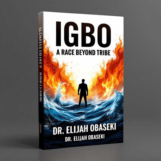 A striking cover featuring a dynamic landscape where earth, water, and fire elements blend together harmoniously. The foreground shows a determined silhouette of a person standing strong against a fiery backdrop, with turbulent water swirling around. The horizon fades into a bright, dominating shade of white, symbolizing victory and hope.