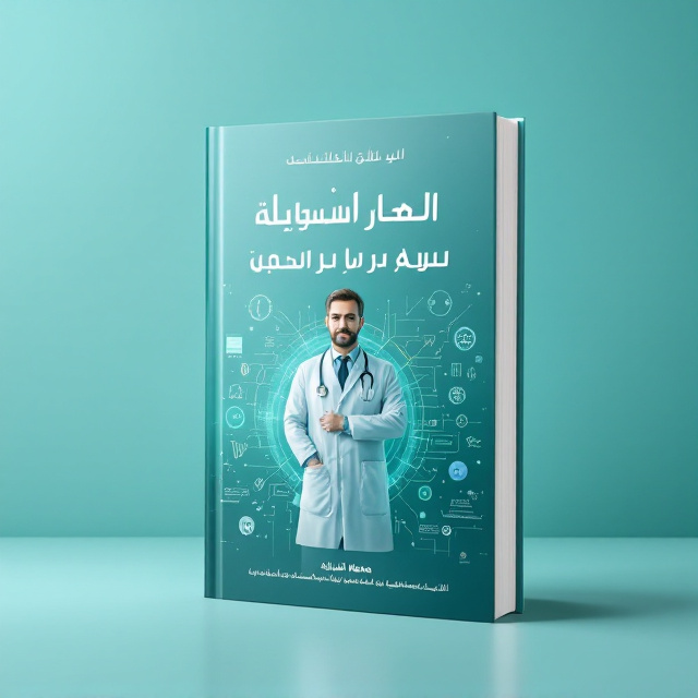 A clean and modern teal background with subtle, abstract biomedical patterns (like DNA strands, circuit board designs, and medical cross symbols) faintly layered into the background. Centered in the composition is a professional image or illustration of a doctor standing beside a stylized schematic of a medical device. Surrounding the schematic are symbols denoting quality standards, such as checkmarks, ISO certification icons, and caduceus symbols. Light effects and gradients are used to draw attention toward the central imagery while maintaining a professional, minimalist style.