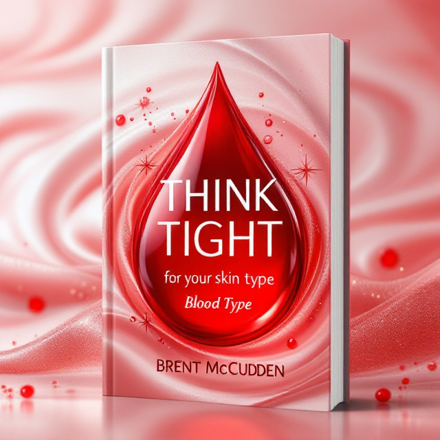 A close-up of smooth, radiant skin in the background with a subtle texture resembling moisturizing cream swirls. A red blood droplet in the shape of a glossy beauty serum bottle is prominently featured in the center. Around the droplet, delicate sparkles or glowing effects give a luxurious and rejuvenating feel.