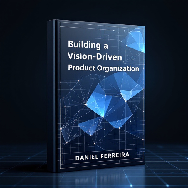 A sharp and modern design that features a stylized blueprint image as the centerpiece. The backdrop fades from navy blue to deep black, symbolizing professional depth and expertise. Overlapping geometric shapes, including translucent angular polygons in varying shades of blue and grey, play across the cover to give it a sense of structured complexity. A thin glowing grid in the background represents technological precision.