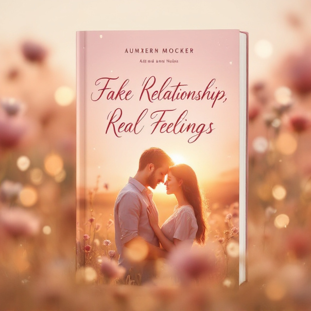 A softly blurred image of a romantic couple standing in a meadow at sunset, slightly backlit by the golden light, with their foreheads gently touching. The background is bathed in pastel hues of pink, peach, and light lavender, suggestive of love and serenity. Delicate bokeh effects sprinkle across the edges, adding a dreamy tone.