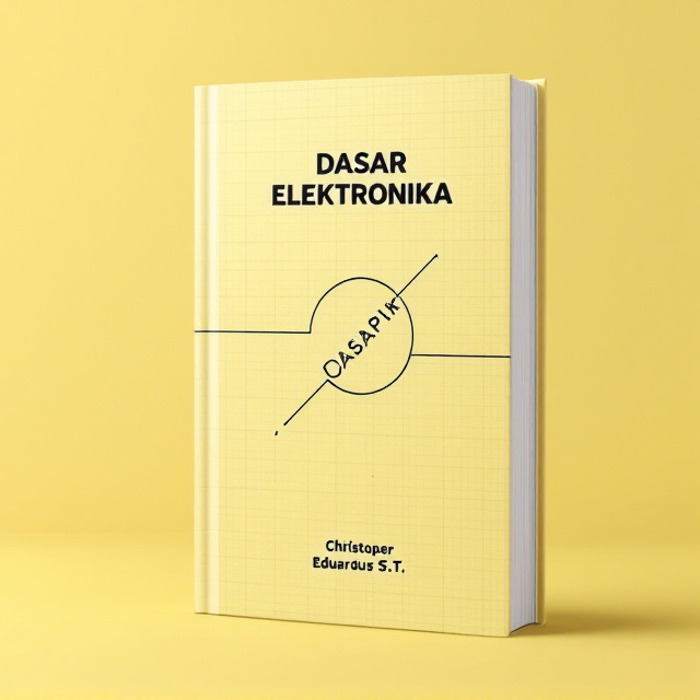 A simplistic illustration of a resistor and capacitor placed diagonally across the middle of the cover, resembling a circuit connection. Soft yellow background with a faint grid pattern to evoke a technical, engineering feel. The illustrations are outlined in soft grey to ensure a minimalist yet modern design. The title is positioned at the top center and the author's name at the bottom center, both framed neatly.