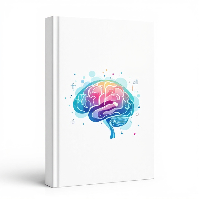 A minimalistic design featuring a stark white background symbolizing clinical clarity. At the center, a layered blend of abstract brain and heart illustrations, slightly transparent, representing the interconnectedness of mental and somatic conditions. Faint blue and green gradient hues radiate outward from the brain and heart, conveying calmness and introspection. Around the perimeter, subtle line drawings of hospital elements like beds, monitors, and pill bottles fade into the white, hinting at a hospital environment without overpowering the focal visuals.