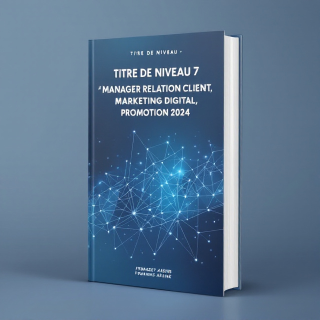 A sleek, modern cover with a minimalist design, incorporating geometric shapes and fine lines. The background is a subtle gradient of blue tones, giving it a professional and polished look. An abstract image of interconnected lines and digital nodes represents the digital marketing aspect.