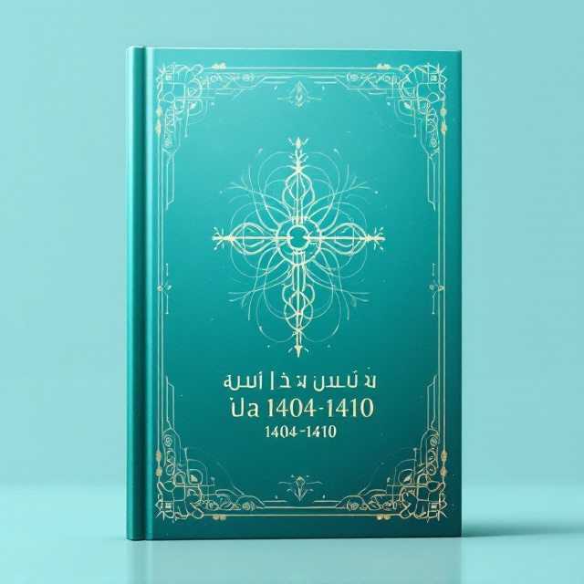 An elegant turquoise background with a gradient effect, transitioning from a deeper turquoise at the top to a lighter shade near the bottom, symbolizing progression and vision. The center features an abstract medical cross design intertwined with dynamic lines and circular elements, representing pharmaceutical care. Symmetry is key, with the title formatted in the lower half, framed by subtle geometric patterns that enhance the professional vibe without overwhelming the design.