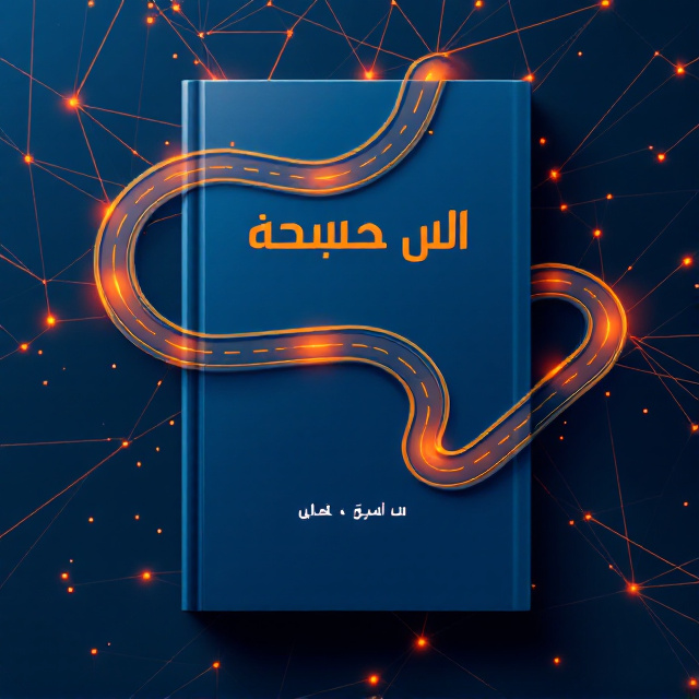 A top-down view of a winding road network, forming intricate patterns, placed against a deep blue background. The roads are illuminated with glowing orange streetlights, symbolizing a forward journey and innovation. Soft shadows and gradients create depth, while subtle geometric shapes in the background complement the science and technology theme.