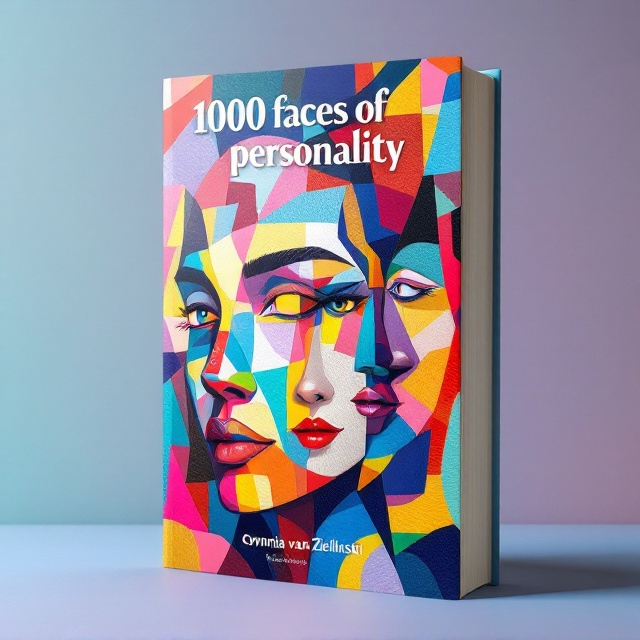 A vibrant mosaic of abstract human faces in varying styles (cubism, surrealism, realism) overlapping and interweaving, creating a dynamic tapestry. Each face bursts with colors, showcasing a wide emotional spectrum—joy, anger, fear, and serenity. Background is a soft gradient blending blues and purples, giving depth and evoking introspection.