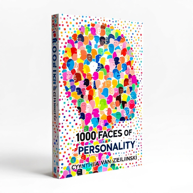 A vibrant mosaic of small, abstract facial profiles in various colors, creating a kaleidoscopic effect that spans the entire cover. These profiles are geometrically aligned in striking order while retaining a sense of dynamic creativity. The background is white to make the colors pop, and the mosaic subtly fades as it approaches the edges of the cover.