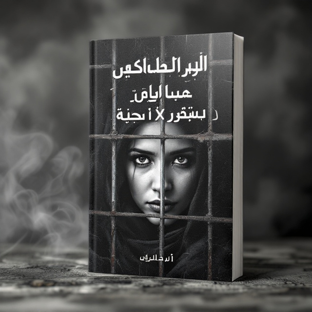 A haunting black-and-white image of an Afghan woman with a sorrowful expression. Her face is visible behind rusty and ominous-looking jail bars. The bars cast shadows over her face, highlighting a sense of confinement and despair. The background is muted and slightly blurred, suggesting an oppressive dystopian environment. A faint hint of smoke or fog curls near the edges, emphasizing the atmosphere of unease and struggle.