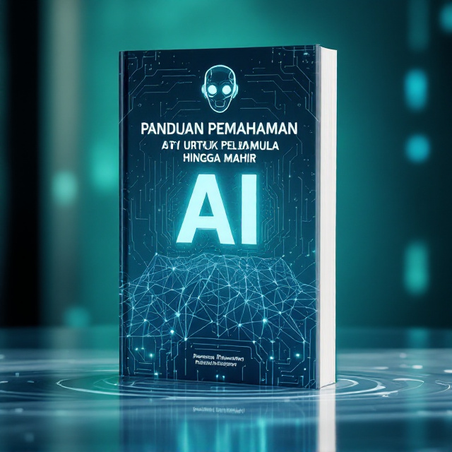 A gradient background that transitions smoothly between futuristic shades of blue and green. In the center, an abstract depiction of neural networks—nodes and lines interconnected—placed prominently. A stylized robot icon sits near the top, slightly tilting its head with glowing eyes. Thin circuit-like patterns subtly overlay the gradient background for texture and emphasis on AI theme.